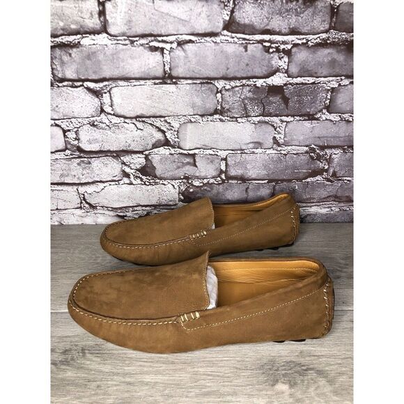 Mercanti Fiorentini Relax Brown Leather Casual Loafers Driving Shoes Men 12M US - Picture 1 of 16